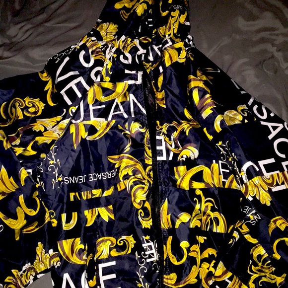 Versace Jackets & Coats Black And Gold Versace Jacket Poshmark